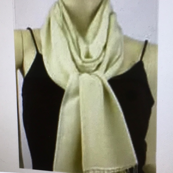 Authentic Pashmina Cashmere/Silk Wrap Blue Shawl Scarf Stole - Picture 6 of 7